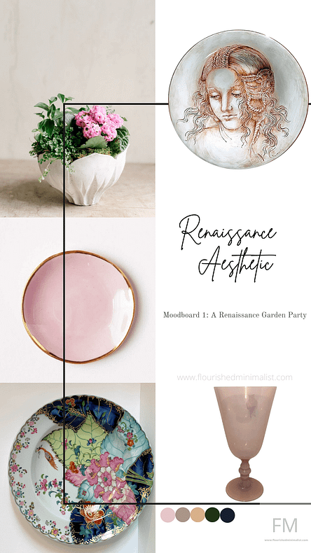 A Renaissance Vintage Party Aesthetic Mood Board