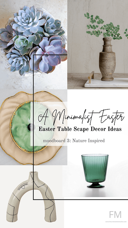 NATURAL INSPIRED MINIMALIST EASTER TABLE SCAPE