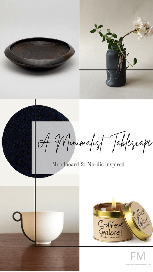 A MINIMALIST TABLE DECOR MOOD BOARD